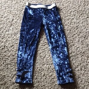 365 Kids Blue Shimmery Velvet Pants